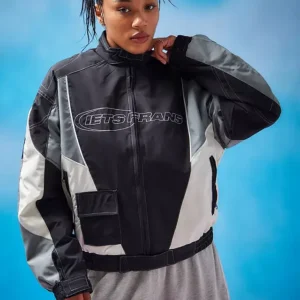 Iets Frans Black Hawk Woven Motocross Jacket