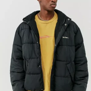 Iets Frans Black Puffer Jacket