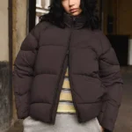 Iets Frans Brown Alder Puffer Jacket