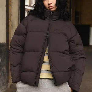 Iets Frans Brown Alder Puffer Jacket