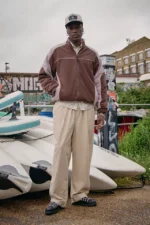 Iets Frans Brown Atlas Reversible Jacket