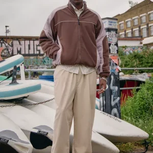 Iets Frans Brown Atlas Reversible Jacket
