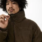 Iets Frans Brown Corduroy Puffer Jacket