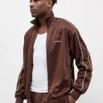 Iets Frans Brown Monogram Track Jacket