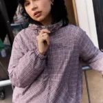 Iets Frans Check Water Resistant Padded Shell Jacket