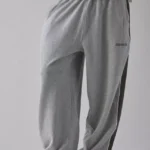 Iets Frans Harri Paneled Wide Leg Sweatpants Grey