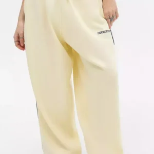 Iets Frans Harri Wide Leg Jogger Pants Bright Yellow
