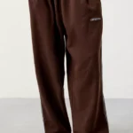 Iets Frans Harri Wide Leg Jogger Pants Brown