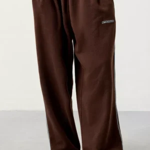 Iets Frans Harri Wide Leg Jogger Pants Brown