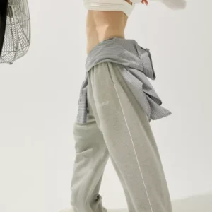 Iets Frans Harri Wide Leg Jogger Pants Grey d