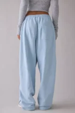 Iets Frans Harri Wide Leg Jogger Pants Light Blue d