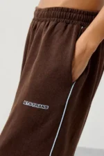 Iets Frans Harri Wide Leg Jogger Pants Limebrown d