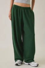 Iets Frans Harri Wide Leg Jogger Pants Studio Green