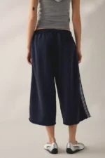 Iets Frans Leg Cropped Jogger Pants Navy d