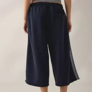 Iets Frans Leg Cropped Jogger Pants Navy d