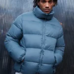 Iets Frans Teal Ripstop Nylon Puffer Jacket