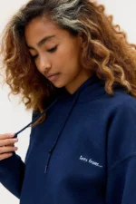 Iets Frans Washed Navy Hoodie f