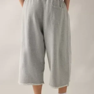 Leg Cropped Jogger Pants Grey d