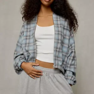 Sweatshirt Grey Check